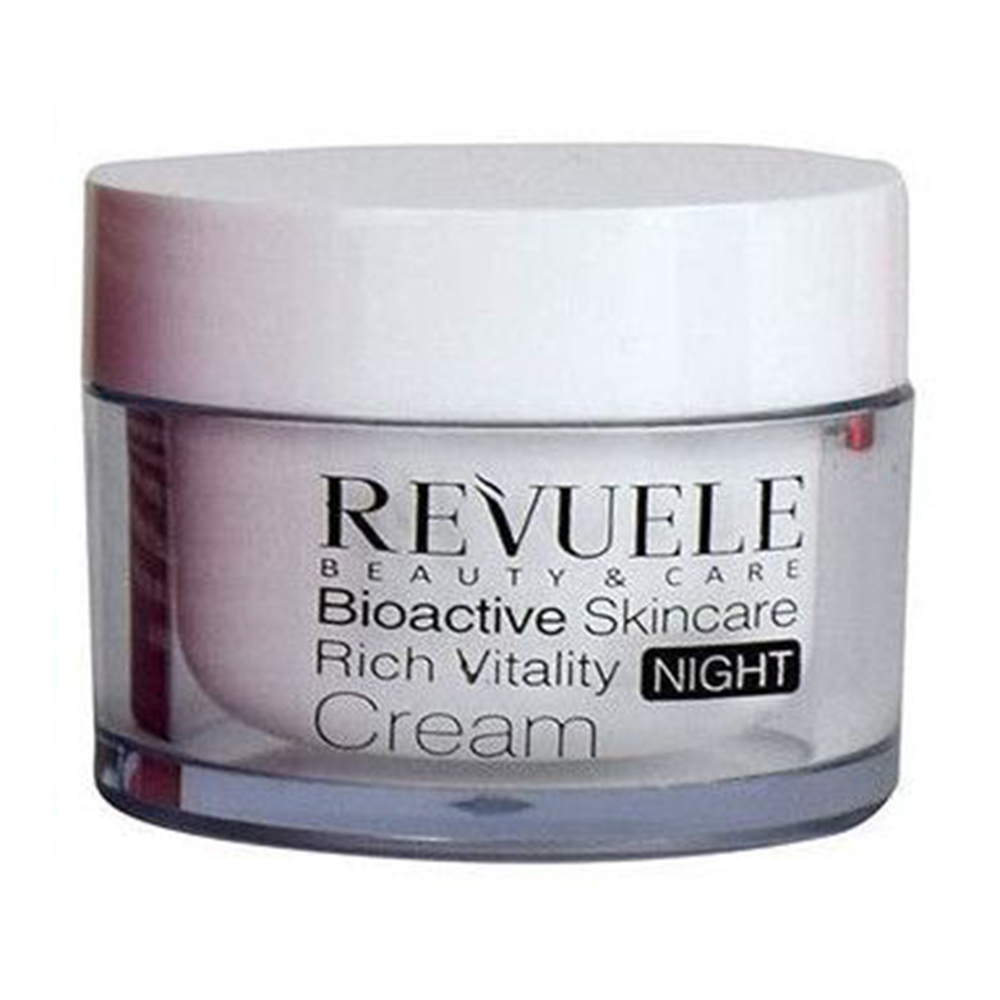 Насичений нічний крем для обличчя Revuele Bioactive Skincare 3D Hyaluron Rich Vitality Night Cream, 50 мл